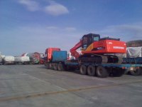 热烈祝贺2台YG180-7履带式挖掘机发往外蒙古客商